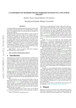A Comparison of Methods for OOV-word Recognition on a New Public Dataset