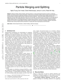 Particle Merging-and-Splitting