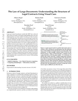 The Law of Large Documents: Understanding the Structure of Legal
  Contracts Using Visual Cues