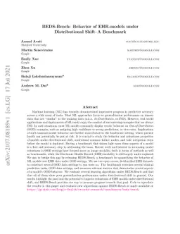 BEDS-Bench: Behavior of EHR-models under Distributional Shift--A
  Benchmark