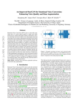 An Improved StarGAN for Emotional Voice Conversion: Enhancing Voice
  Quality and Data Augmentation