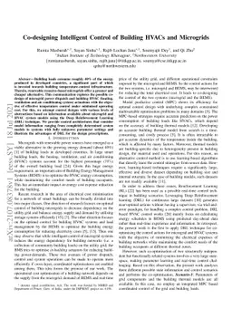 Co-designing Intelligent Control of Building HVACs and Microgrids