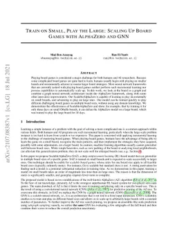 Train on Small, Play the Large: Scaling Up Board Games with AlphaZero
  and GNN