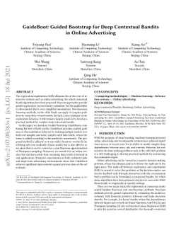 GuideBoot: Guided Bootstrap for Deep Contextual Bandits