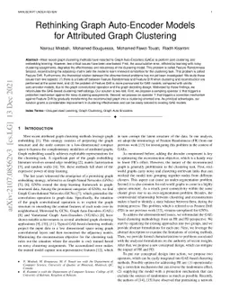 Rethinking Graph Auto-Encoder Models for Attributed Graph Clustering