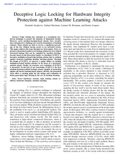 Deceptive Logic Locking for Hardware Integrity Protection against
  Machine Learning Attacks