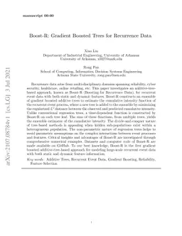 Boost-R: Gradient Boosted Trees for Recurrence Data