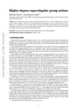 Higher-degree supersingular group actions