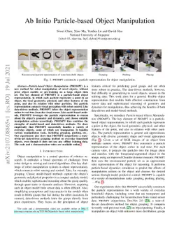 Ab Initio Particle-based Object Manipulation