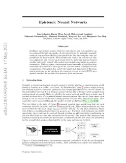 Epistemic Neural Networks