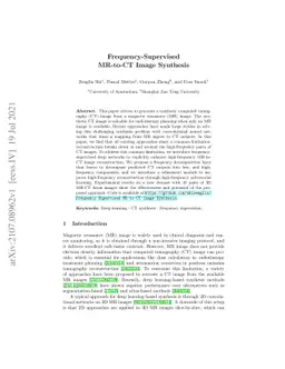 Frequency-Supervised MR-to-CT Image Synthesis