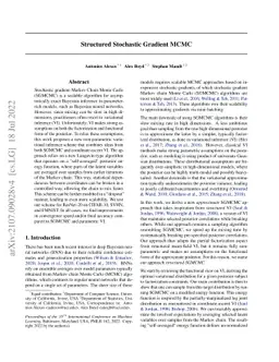 Structured Stochastic Gradient MCMC
