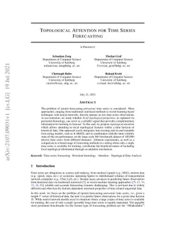 Topological Attention for Time Series Forecasting