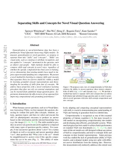 Separating Skills and Concepts for Novel Visual Question Answering