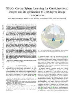 OSLO: On-the-Sphere Learning for Omnidirectional images and its
  application to 360-degree image compression