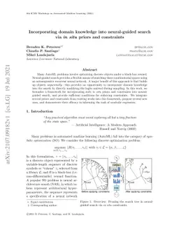 Incorporating domain knowledge into neural-guided search