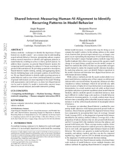 Shared Interest: Measuring Human-AI Alignment to Identify Recurring
  Patterns in Model Behavior