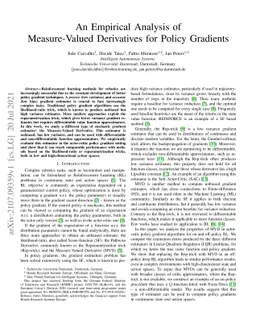 An Empirical Analysis of Measure-Valued Derivatives for Policy Gradients