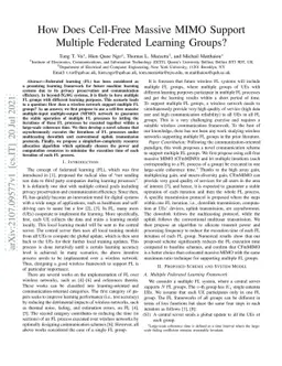 How Does Cell-Free Massive MIMO Support Multiple Federated Learning
  Groups?