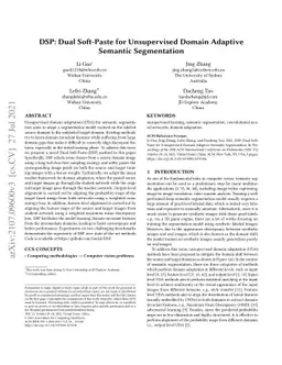 DSP: Dual Soft-Paste for Unsupervised Domain Adaptive Semantic
  Segmentation