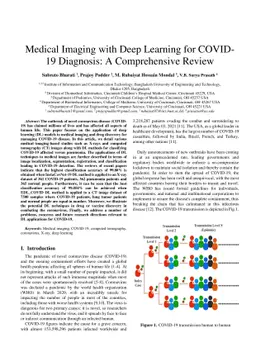 Medical Imaging with Deep Learning for COVID- 19 Diagnosis: A
  Comprehensive Review
