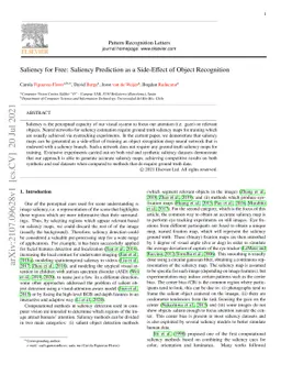 Saliency for free: Saliency prediction as a side-effect of object
  recognition