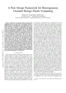 A New Design Framework for Heterogeneous Uncoded Storage Elastic
  Computing