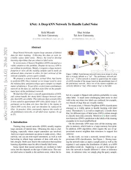 kNet: A Deep kNN Network To Handle Label Noise