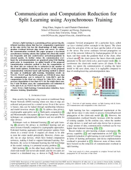 Communication and Computation Reduction for Split Learning using
  Asynchronous Training