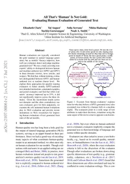 All That's 'Human' Is Not Gold: Evaluating Human Evaluation of Generated
  Text