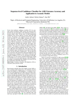 Sequence-level Confidence Classifier for ASR Utterance Accuracy and
  Application to Acoustic Models