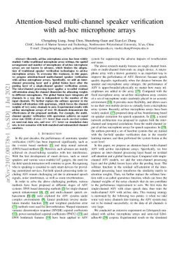Attention-based multi-channel speaker verification with ad-hoc
  microphone arrays