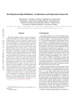 Revisiting Knowledge Distillation: An Inheritance and Exploration
  Framework