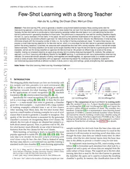 Few-Shot Learning with a Strong Teacher
