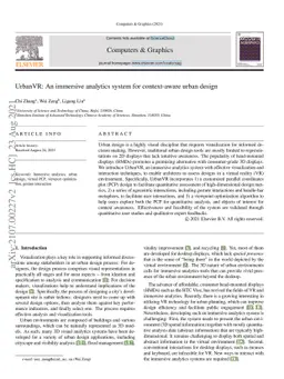 UrbanVR: An immersive analytics system for context-aware urban design