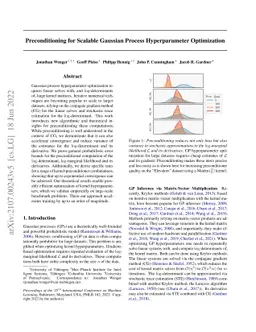 Preconditioning for Scalable Gaussian Process Hyperparameter
  Optimization