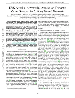 DVS-Attacks: Adversarial Attacks on Dynamic Vision Sensors for Spiking
  Neural Networks