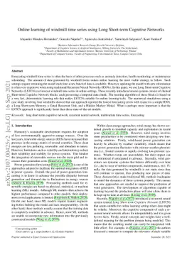 Online learning of windmill time series using Long Short-term Cognitive
  Networks