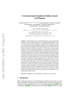 Crowdsourcing Evaluation of Saliency-based XAI Methods