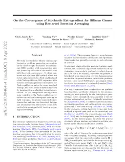 On the Convergence of Stochastic Extragradient for Bilinear Games using
  Restarted Iteration Averaging