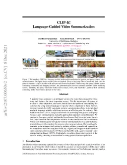 CLIP-It! Language-Guided Video Summarization