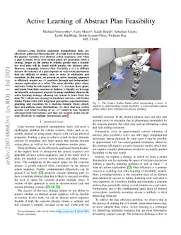 Active Learning of Abstract Plan Feasibility