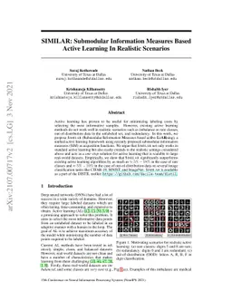 SIMILAR: Submodular Information Measures Based Active Learning In
  Realistic Scenarios