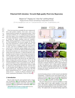 Polarized Self-Attention: Towards High-quality Pixel-wise Regression