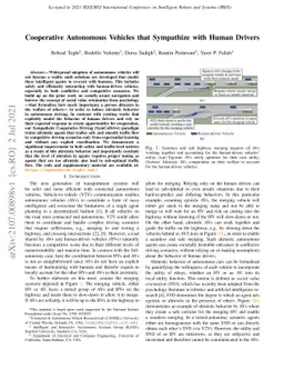 Cooperative Autonomous Vehicles that Sympathize with Human Drivers