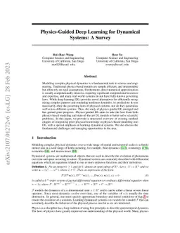 Physics-Guided Deep Learning for Dynamical Systems: A Survey
