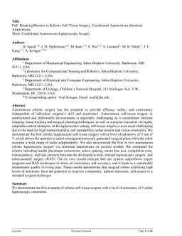 Breaking Barriers in Robotic Soft Tissue Surgery: Conditional Autonomous
  Intestinal Anastomosis