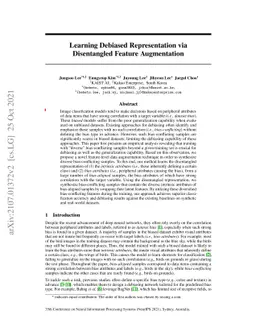 Learning Debiased Representation via Disentangled Feature Augmentation