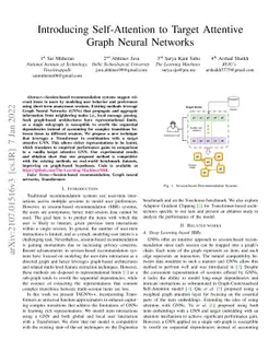 Introducing Self-Attention to Target Attentive Graph Neural Networks