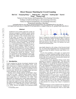 Direct Measure Matching for Crowd Counting